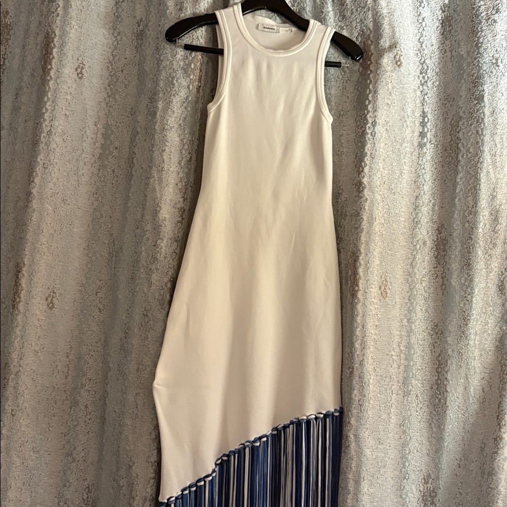 Sandro Fringed Maxi Dress - Picture 5 of 10